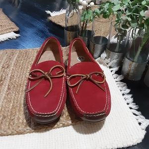 Ralph Lauren polo red suede loafer shoes